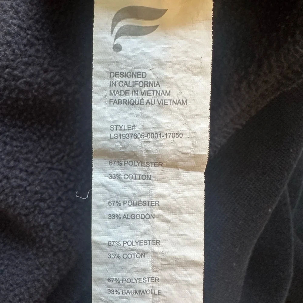 FABLETICS black mock neck sweatshirt size Large - Picture 6 of 6